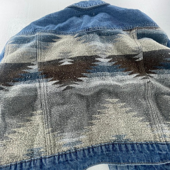 Montana Denim Jacket - Blue/Brown Sz. Med - Picture 7 of 8